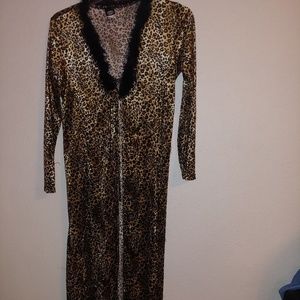Cheetah Print Bathrobe